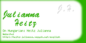 julianna heitz business card